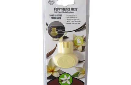 Gracemate: Poppy Vent Air Freshener - Vanilla
