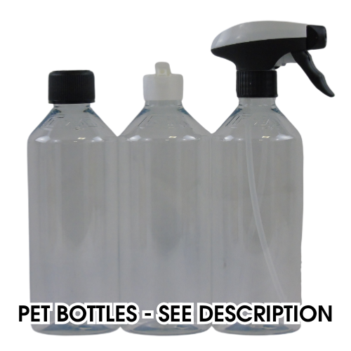 CHROME: 3 x Empty 500ML Bottles