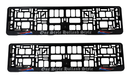 Number Plate Surrounds: Dutch