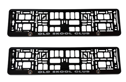 Number Plate Surrounds: OldSkool