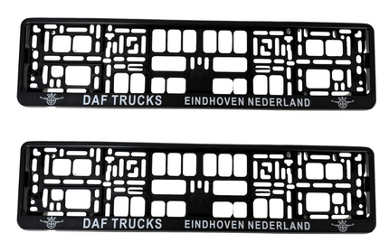 Number Plate Surrounds: DAF