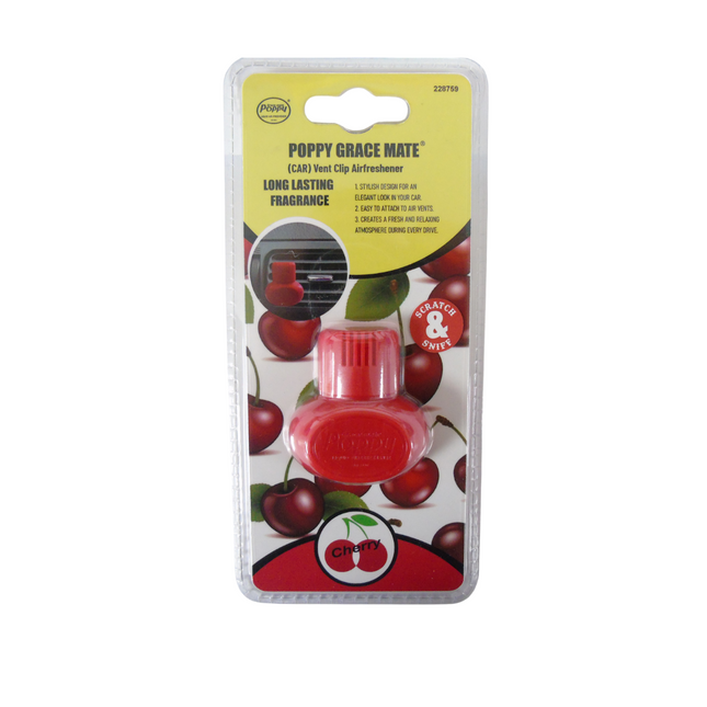 Gracemate: Poppy Vent Air Freshener - Cherry