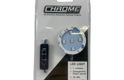 Chrome LED Light Base - Cigarette Lighter 10-30V