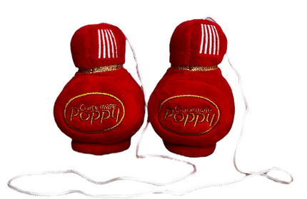 Gracemate: Plush Red Poppy Dice