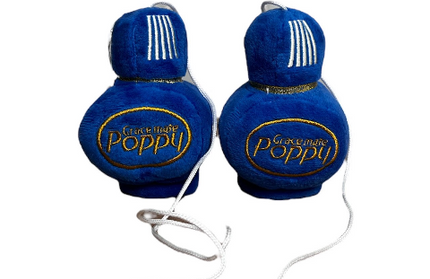 Gracemate: Plush Blue Poppy Dice