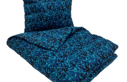 Danish Pluche: European Single Bed Sheets - Blue