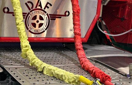 Air Hose Protective Sleeve: Red