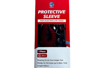 Air Hose Protective Sleeve: Red